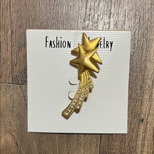 Fashion Jewelry Gold Star Brooch